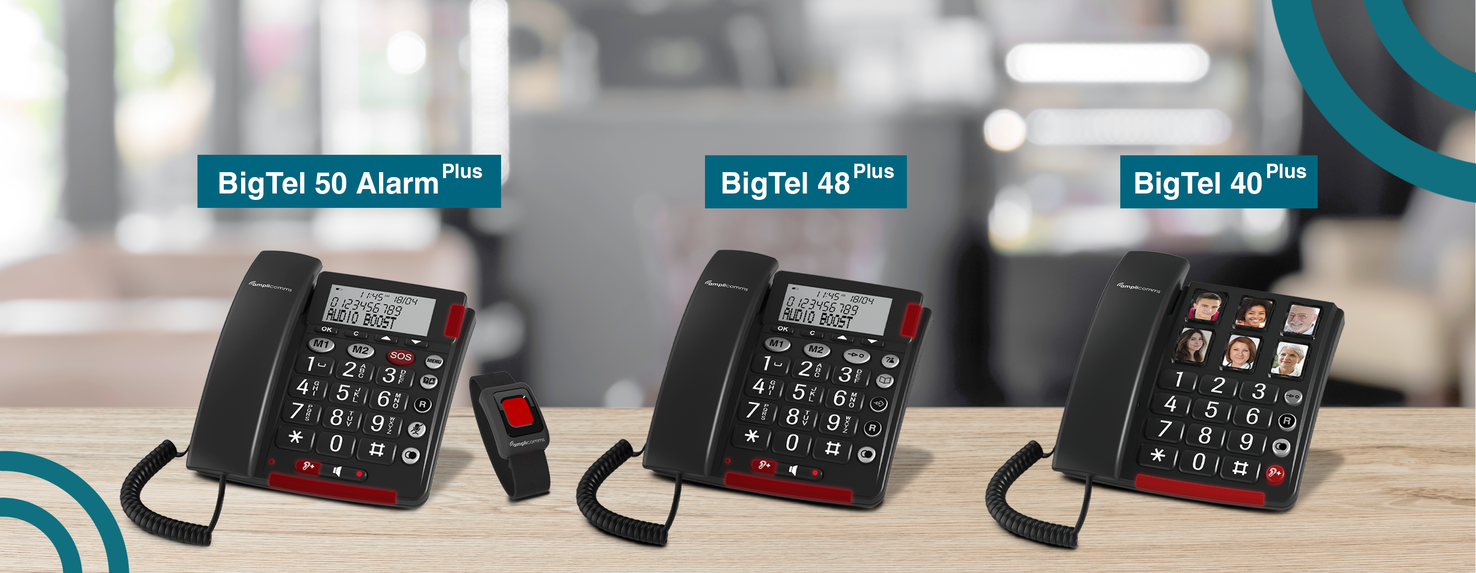 Amplicomms M510 C - Smartphone seniors 4G simplifié grosses touches Bouton  SOS double SIM - Auriseo